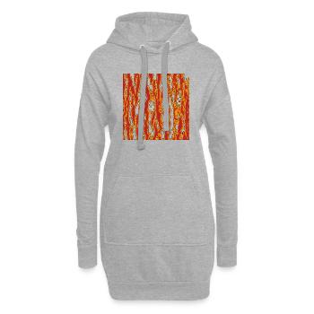 Bork - Hoodie-Kleid - Grau meliert - Vorne