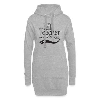 Math Teacher have a lot of Problems - Hoodie Dress - heather grey - Front