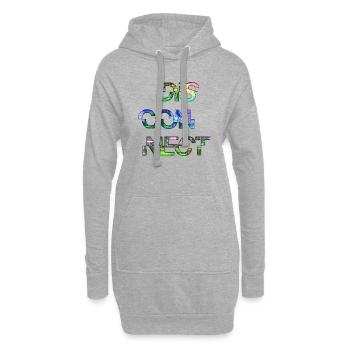 Zitate lustig fraze meme populär cool trendy Zitat - Hoodie-Kleid - Grau meliert - Vorne