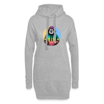 Pingouin classique avec pull - Sweat-shirt à capuche long Femme - gris chiné - Devant