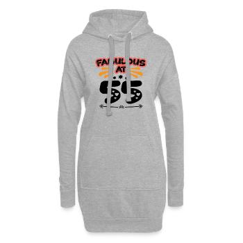 Fabulous At 55 - Hoodie-Kleid - Grau meliert - Vorne