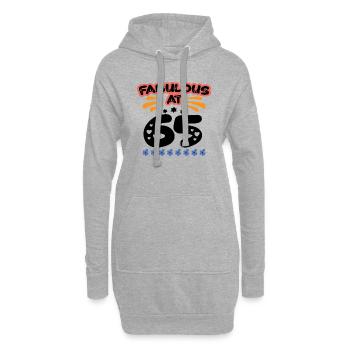 Fabuleux à 65 ans - Sweat-shirt à capuche long Femme - gris chiné - Devant