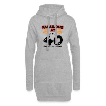 Fabulous At 40 - Hoodie-Kleid - Grau meliert - Vorne
