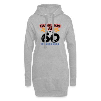 Fabulous At 60 - Hoodie-Kleid - Grau meliert - Vorne