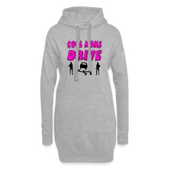 Voiture - Sweat-shirt à capuche long Femme - gris chiné - Devant