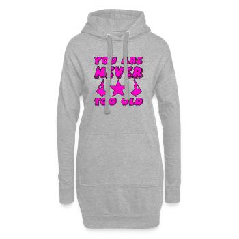 Danser - Sweat-shirt à capuche long Femme - gris chiné - Devant