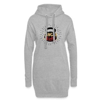 Jingle Kettle-Bell - Hoodie-Kleid - Grau meliert - Vorne