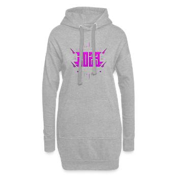 Style graffiti Splash hip hop couleurs peintre 2023 - Sweat-shirt à capuche long Femme - gris chiné - Devant