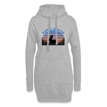 Rabbit Hunter - Hoodie-Kleid - Grau meliert - Vorne