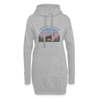 Coyote Hunter - Hoodie-Kleid - Grau meliert - Vorne