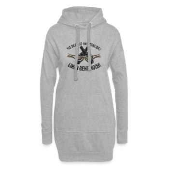 Bis der Tod uns scheidet - Hoodie-Kleid - Grau meliert - Vorne