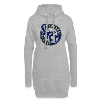 Fußball Soccer - Hoodie-Kleid - Grau meliert - Vorne