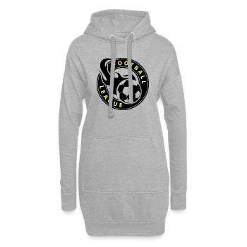 Fußball Soccer - Hoodie-Kleid - Grau meliert - Vorne