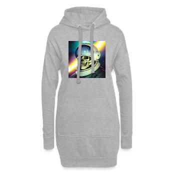 Helden des Weltalls - Hoodie-Kleid - Grau meliert - Vorne