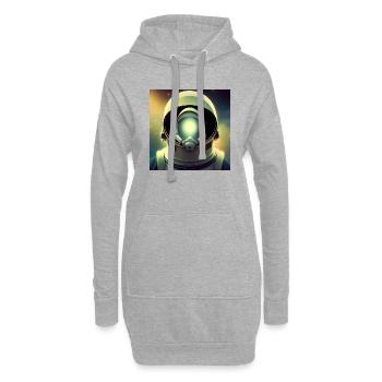 Helden des Weltalls - Hoodie-Kleid - Grau meliert - Vorne
