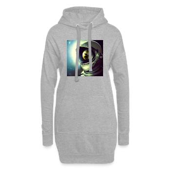 Helden des Weltalls - Hoodie-Kleid - Grau meliert - Vorne