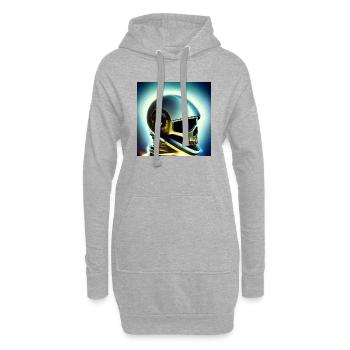 Helden des Weltalls - Hoodie-Kleid - Grau meliert - Vorne