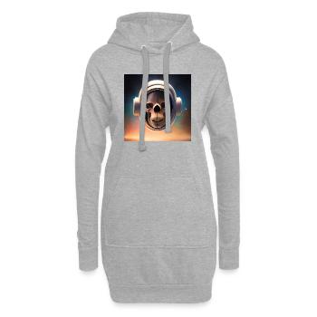 Helden des Weltalls - Hoodie-Kleid - Grau meliert - Vorne