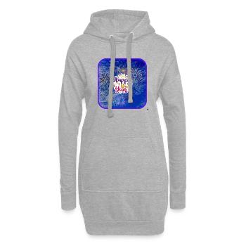 Bonne année ! - Sweat-shirt à capuche long Femme - gris chiné - Devant