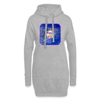 Bonne année, thème coloré. - Sweat-shirt à capuche long Femme - gris chiné - Devant