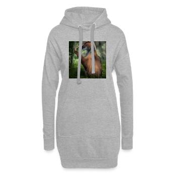 Réaliste Faune Nature Animaux Animaux - Sweat-shirt à capuche long Femme - gris chiné - Devant