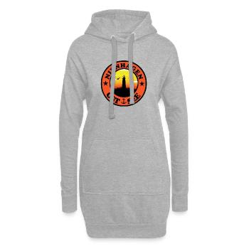 Leuchtturm Ostsee Nienhagen - Hoodie-Kleid - Grau meliert - Vorne