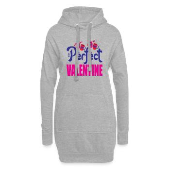 Perfect Valentine - Hoodie-Kleid - Grau meliert - Vorne