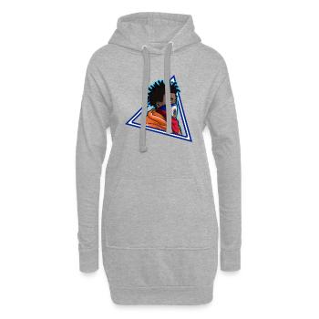 Haïti Haïti Haïti Flag Man Day I Cadeau - Sweat-shirt à capuche long Femme - gris chiné - Devant