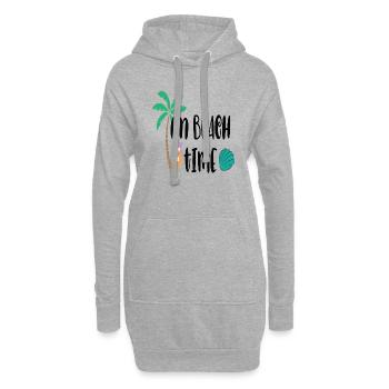 On Beach Time - Hoodie-Kleid - Grau meliert - Vorne