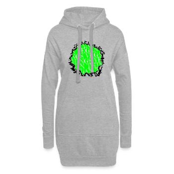 Happy Fun Gift Idea Vegetable Joke Gift - Sweat-shirt à capuche long Femme - gris chiné - Devant