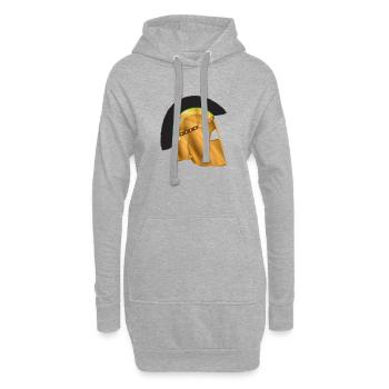 Römischer Gladiatorenhelm - Hoodie-Kleid - Grau meliert - Vorne