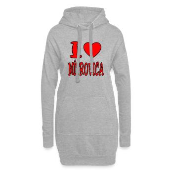 Mitrovica, Kosova, Prizren, Shiptar, Albaner - Hoodie-Kleid - Grau meliert - Vorne