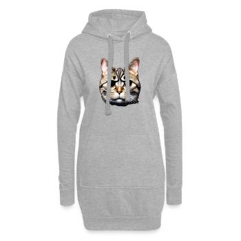 What - Hoodie-Kleid - Grau meliert - Vorne