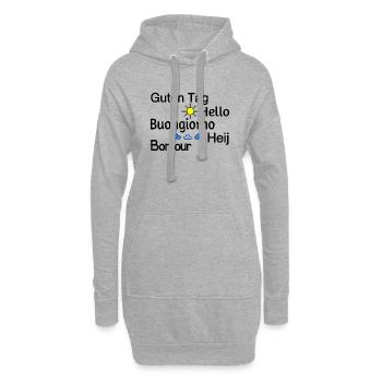 Guten Tag - Hoodie-Kleid - Grau meliert - Vorne
