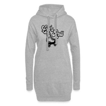 Let´s Roll - Hoodie-Kleid - Grau meliert - Vorne