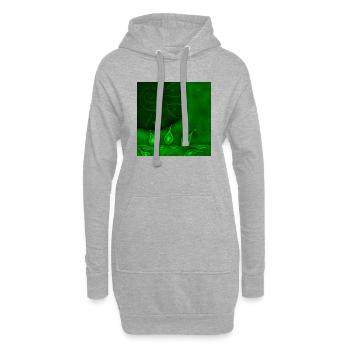 JOURNÉE SUR LE TERRAIN VERT - Sweat-shirt à capuche long Femme - gris chiné - Devant