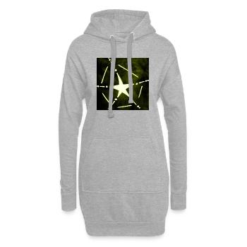 ÉTOILE JAUNE DE LA RÉSURRECTION - Sweat-shirt à capuche long Femme - gris chiné - Devant