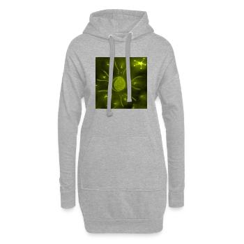 GELBER STERNENMOND - Hoodie-Kleid - Grau meliert - Vorne