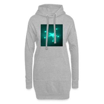 AZULITO STAR - Hoodie Dress - heather grey - Front