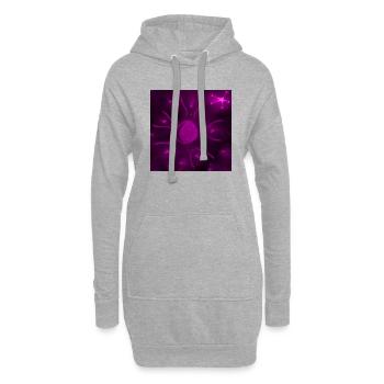 PURPLE STARRY MOON - Hoodie Dress - heather grey - Front