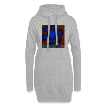 SOLEIL SUR PYRAMIDES INVERSÉES - Sweat-shirt à capuche long Femme - gris chiné - Devant