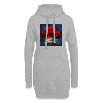 Fille de la Forêt-Noire 7.0 - Sweat-shirt à capuche long Femme - gris chiné - Devant