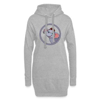Safari Zoo Animal Safari Zoo - Sweat-shirt à capuche long Femme - gris chiné - Devant