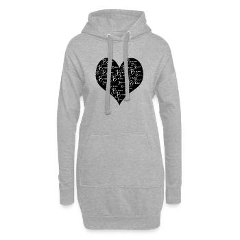 be mine schwarz - Hoodie-Kleid - Grau meliert - Vorne