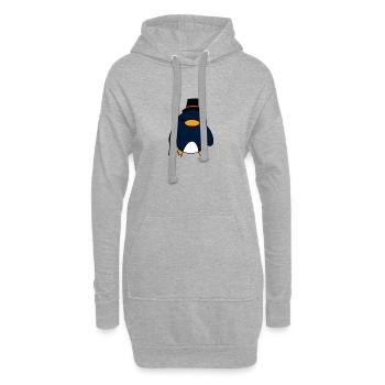 Sir Pinguin - Hoodie-Kleid - Grau meliert - Vorne
