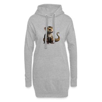 Süße Tiere Kinder Baby Fantasie - Hoodie-Kleid - Grau meliert - Vorne