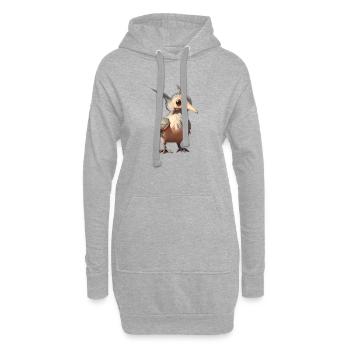 Süße Tiere Kinder Baby Fantasie - Hoodie-Kleid - Grau meliert - Vorne