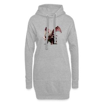 Süße Tiere Kinder Baby Fantasie - Hoodie-Kleid - Grau meliert - Vorne