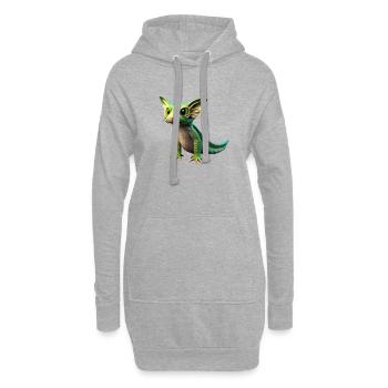 Süße Tiere Kinder Baby Fantasie - Hoodie-Kleid - Grau meliert - Vorne
