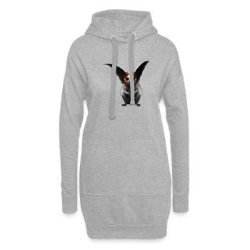Süße Tiere Kinder Baby Fantasie - Hoodie-Kleid - Grau meliert - Vorne